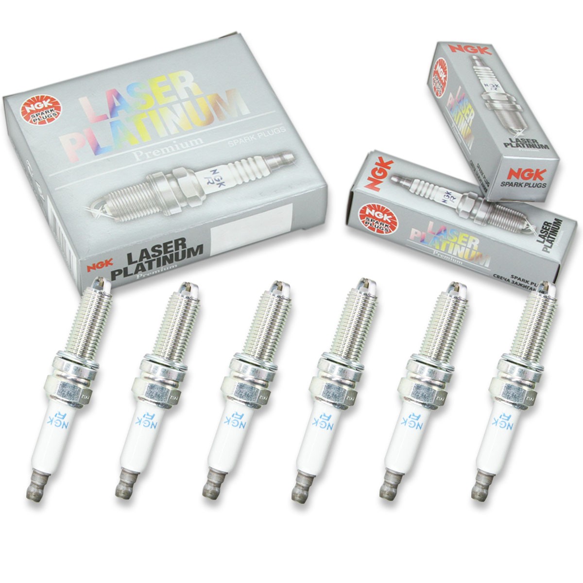 6 pc NGK 4471 LKR8AP Laser Platinum Spark Plugs for 12 12 0 032 273 Ignition yw