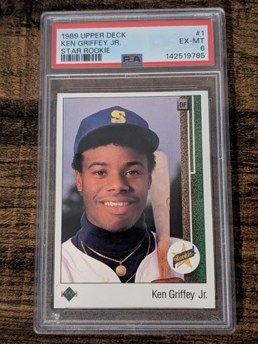1989 Upper Deck Ken Griffey Jr Rookie #1 PSA 6 EX-MT HOF Icon 🔥 Clean Slab