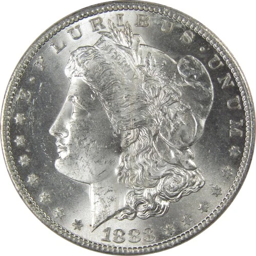 1883 CC Morgan Silver Dollar Uncirculated Mint State SKU:I24392