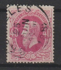 Belgium - 1869/83 - COB 34A - SCOTT 35 - ANILINE COLOR - Perf. 15 - Used -