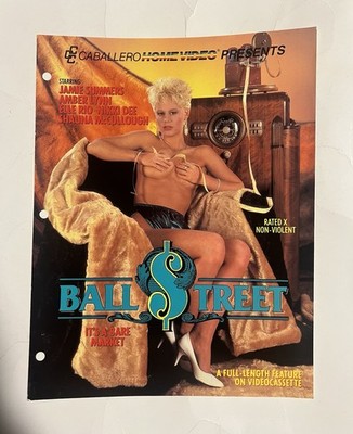 Ball Street Amber Lynn Jamie Summers Adult Film Ad Slick Promo