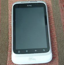 HTC Wildfire White Slate Smartphone Cell Phone 512MB Storage Capacity