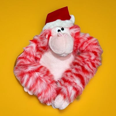Vintage Bestever Orangutan Santa Peppermint Ape Plush Animal 12'' John Doze
