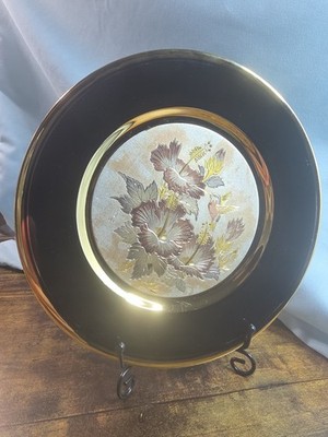 The Art of Chokin 24k Gold Mini Plate Humming Bird 8''