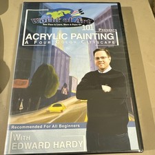 World of Art Acrylic Painting 101 Four Color Cityscape Training DVD Edward Hardy