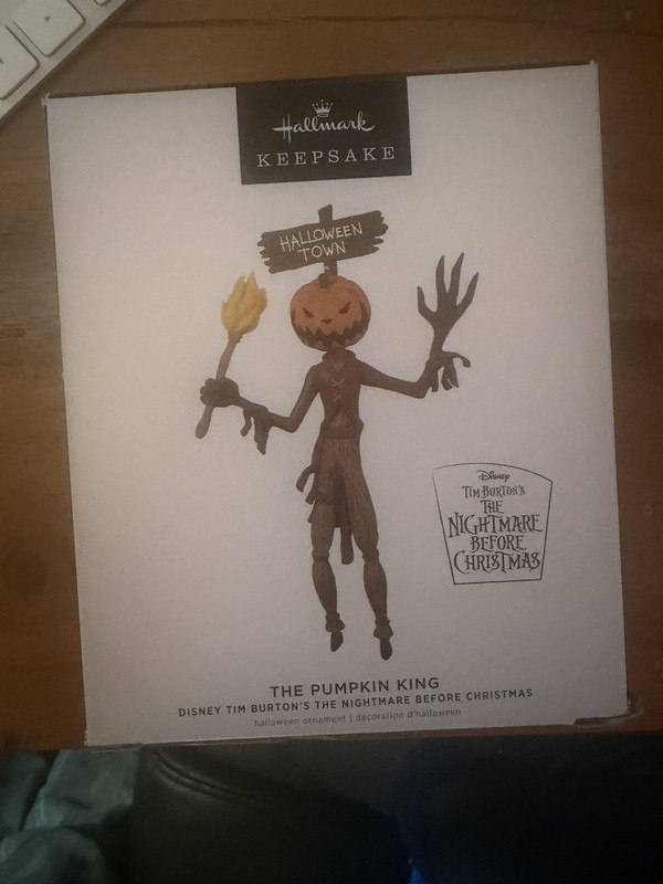 Hallmark The Pumpkin King Disney Nightmare Before Christmas Ornament New