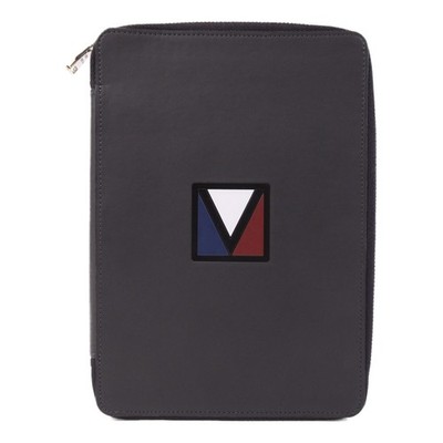 LOUIS VUITTON LV SHW E-Zip Long V-Line Clutch Bag M61259 Calfskin Leather Black