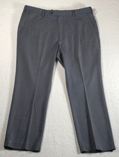 Roundtree  Yorke travelSMART Men's Dress Pants Regular Straight Gray 38x28