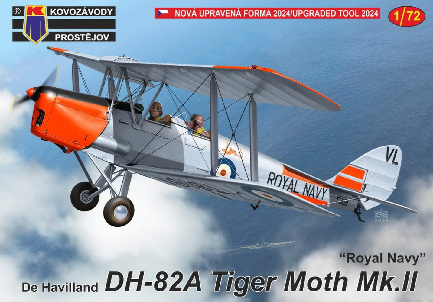 Kovozavody Prostejov 72443 1:72 de Havilland DH-82A Tiger Moth Mk.II 'Royal Navy