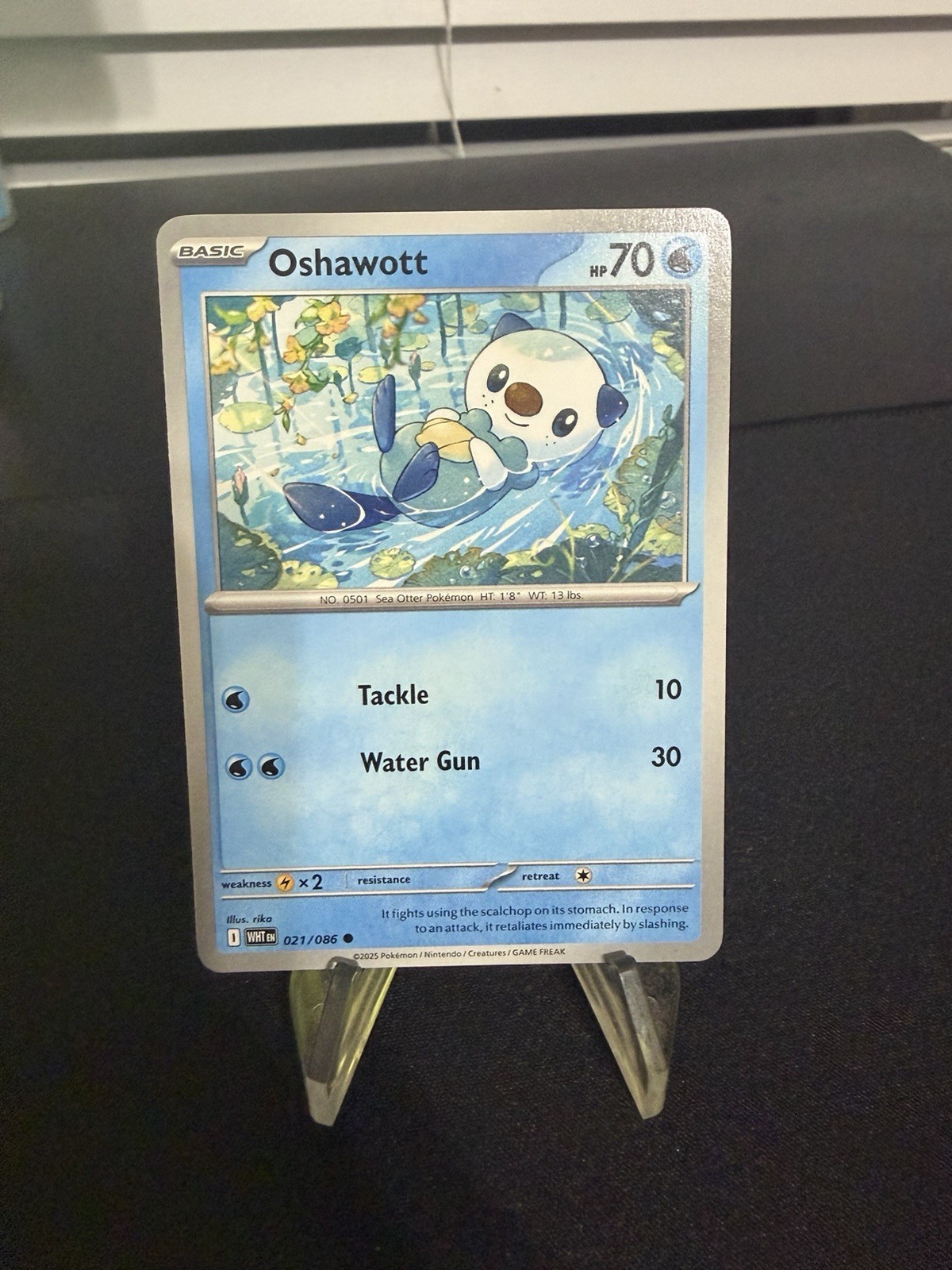 Oshawott Common White Flare SV 021/086