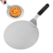 Pizzaschieber aus Edelstahl, runder Teigschaber, Tortenheber für die Küche