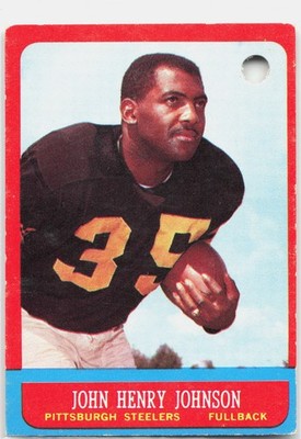 1963 Topps #123 John Henry Johnson POOR PUNCH HOLE