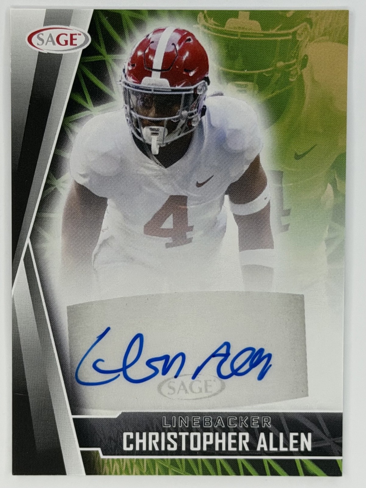 2022 SAGE Low Series - Autographs Christopher Allen #A-CA Black (AU, RC) Alabama