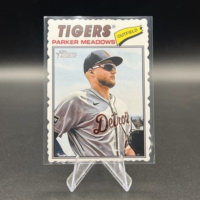 2026 Topps Heritage PARKER MEADOWS Deckle Edge SP #286 Tigers