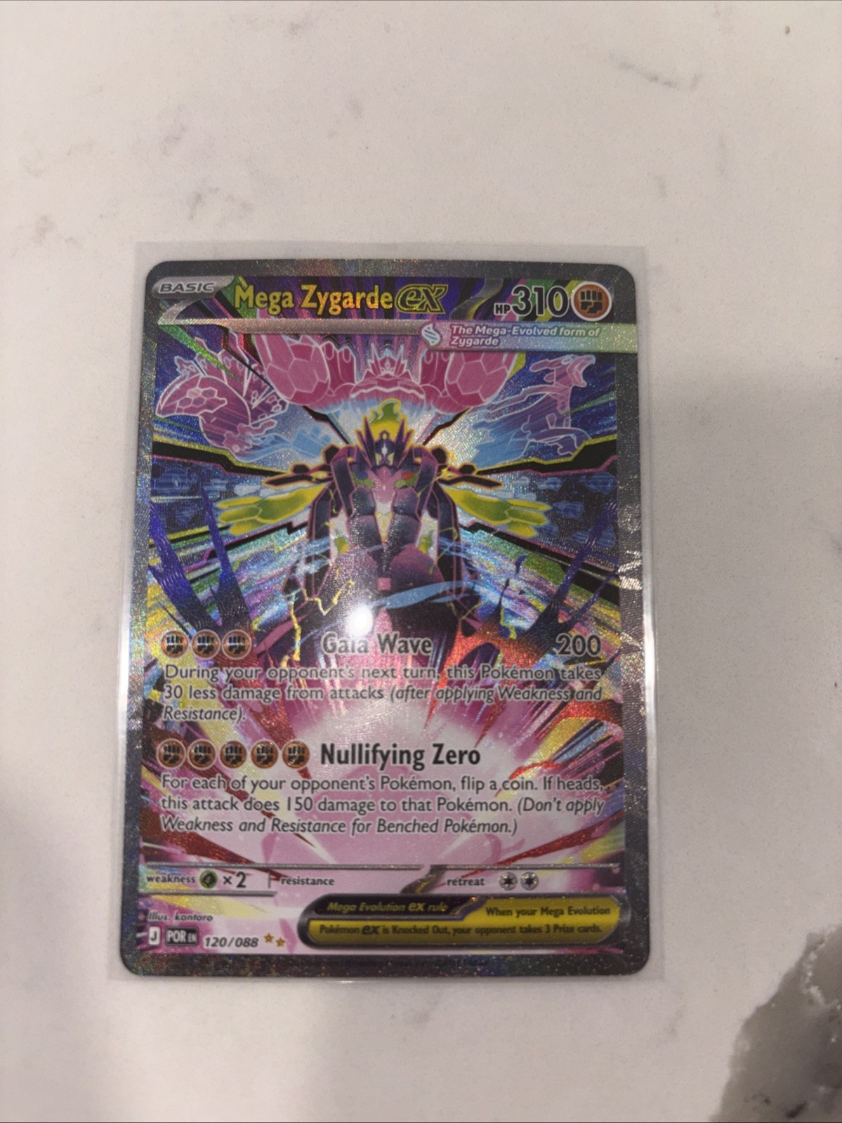 Mega Zygarde ex 120/088 Me03: Perfect Order Holo