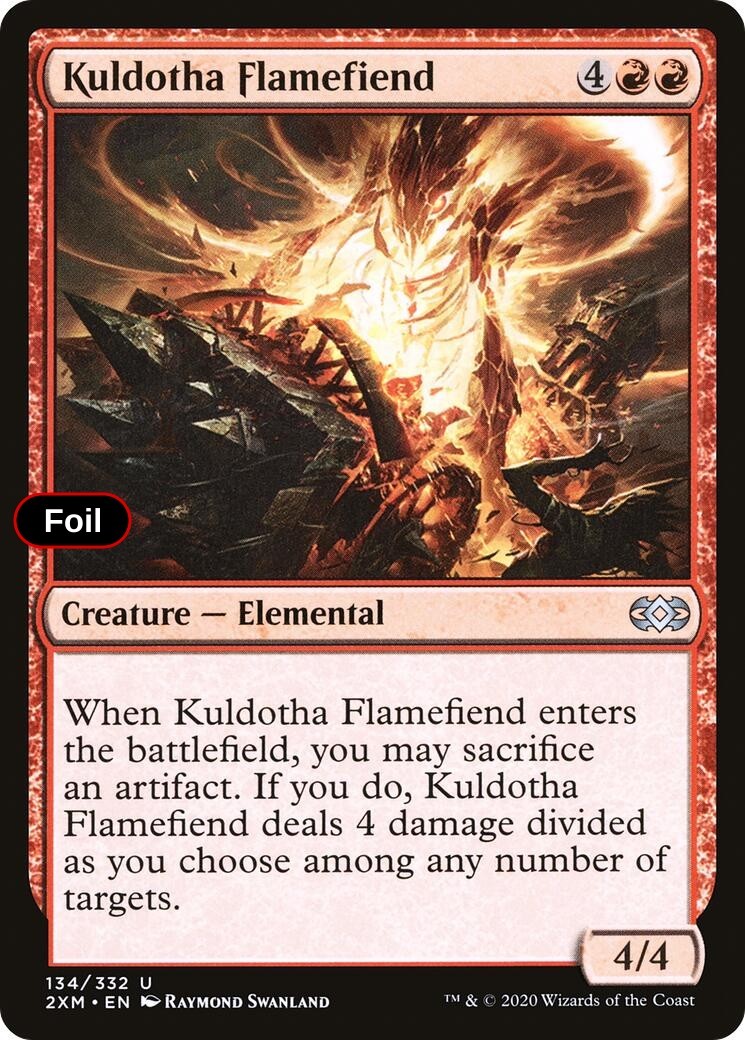 Kuldotha Flamefiend Foil Double Masters LP MTG 134