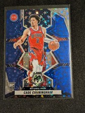 2021-22 PANINI MOSAIC NAT'L PRIDE CADE CUNNINGHAM Rookie FAST BREAK BLUE 82/85