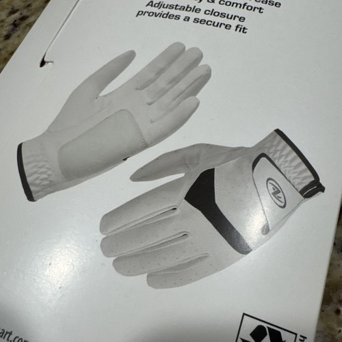 Athletic Works Golfhandschuhe Performance 2 links Handschuhe Gr. L weiß schwarz neu - Bild 6 von 7