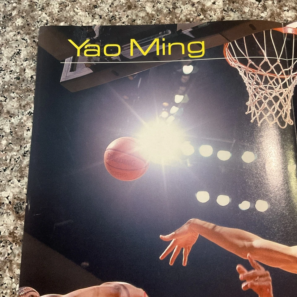 YAO MING 新秀 SI 儿童 JUMBO 海报 #1 PICK HOUSTON ROCKETS 中国 — 第 2/4 张图片