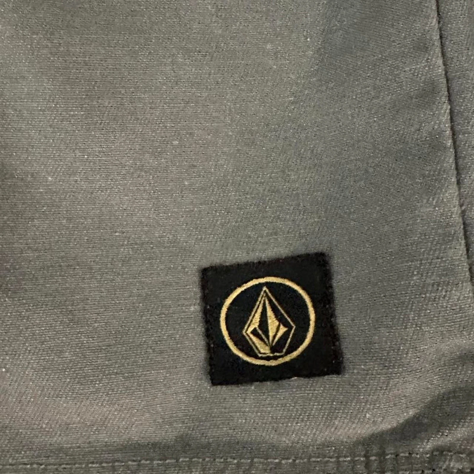 Volcom grey canvas hooded utility jacket image 5
