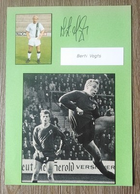 A604 Berti Vogts Mönchengladbach Autogramm auf Karton