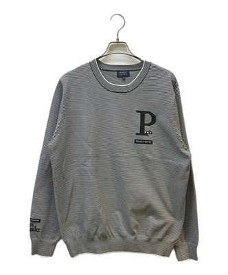 PEARLY GATES      × WINNIE THE POOH              Collaboration crew neck knit Wh