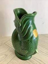 Vintage Dartmouth Pottery Gurgle Fish Jug circa 19cm high @hc#K