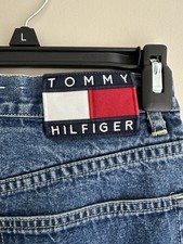 Vintage Tommy Hilfiger Jeans Womens 7 Y2K Tommy Girl Logo Denim Straight Leg Zip