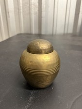 Vtg Brass Pet Urn