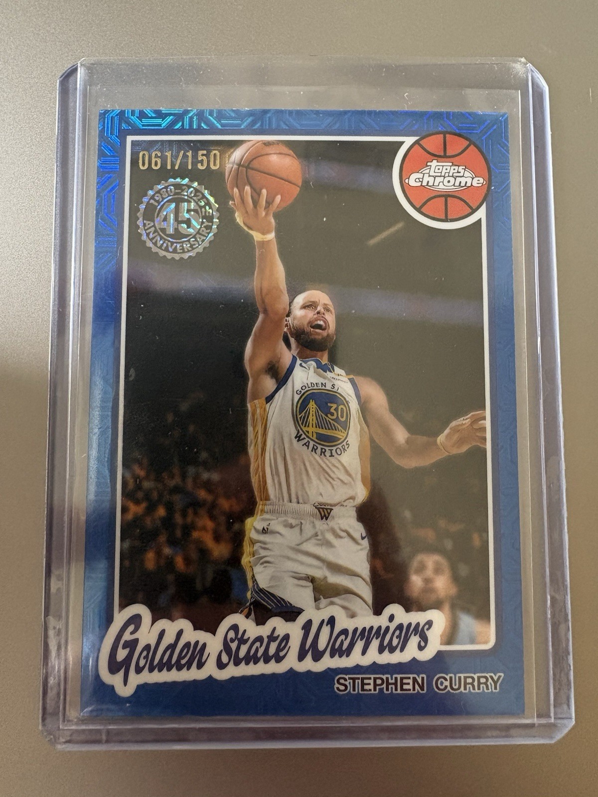 2025-26 Topps Chrome Silver Pack Stephen Curry Blue Refractor /150
