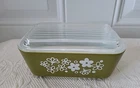 Vintage 0502 Pyrex 1- 1/2 Pt Spring Blossom/Crazy Daisy Refrigerator Dish& Lid