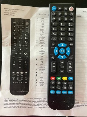 Universal Wireless Remote Control Black Model 598920 Multi-Device