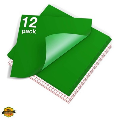 Green Permanent Vinyl - 12 Pack Vinyl for Cutting Machine - 10 Sheets 12'' x 1...