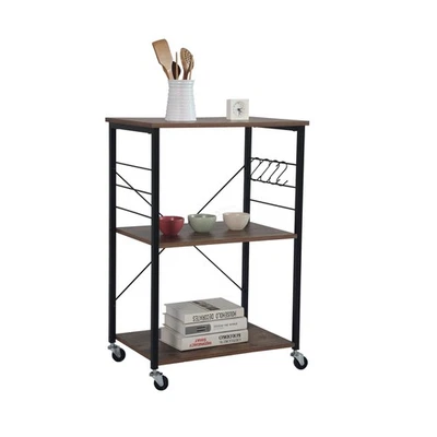 Chariot polyvalent, chariot de cuisine, chariot d'appoint, style industriel - Photo 1/4