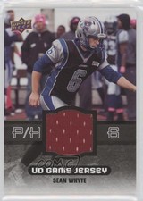 2014 Upper Deck CFL UD Game Jersey Sean Whyte #GJ-SW i9i