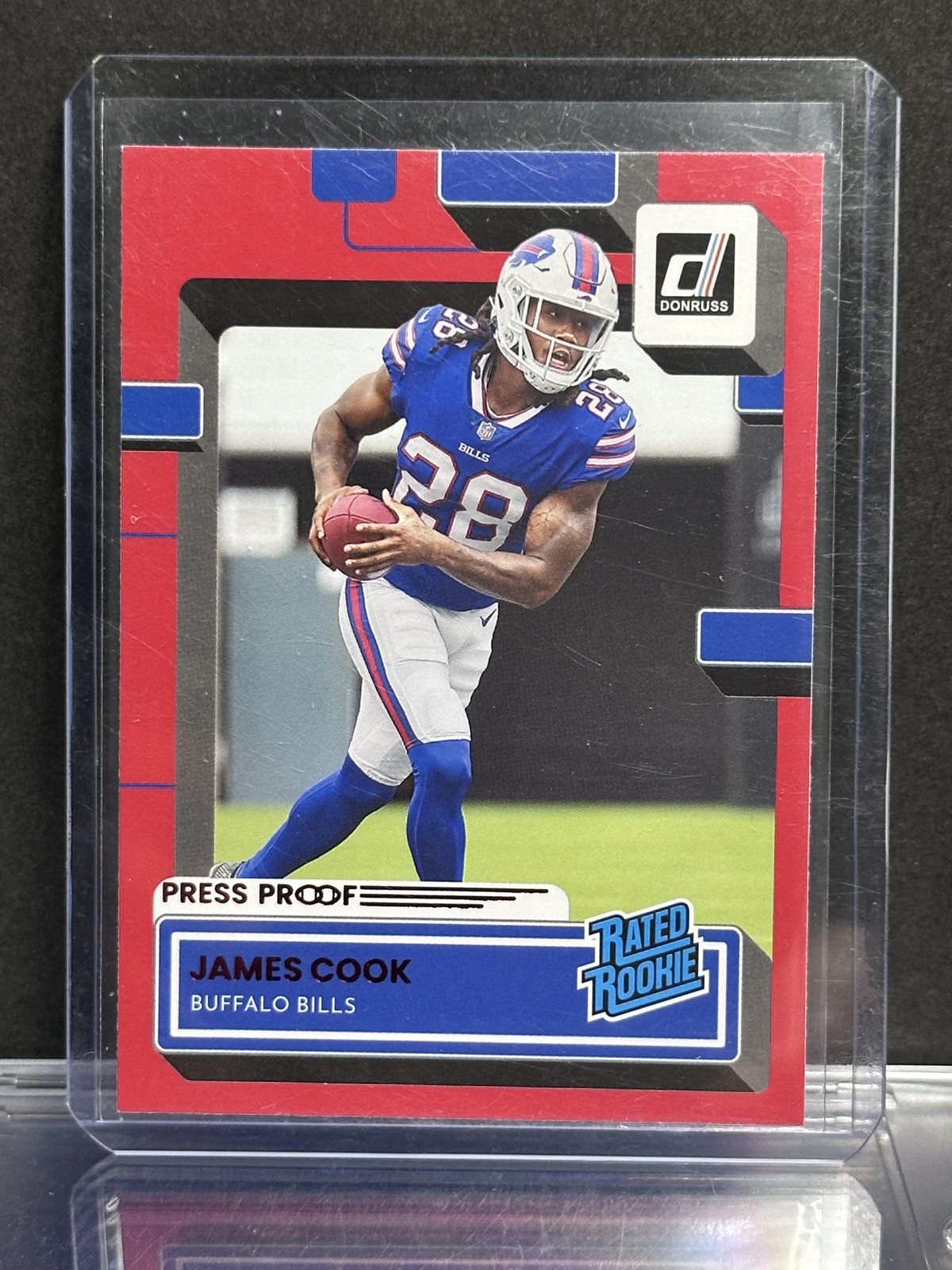 2022 Donruss #315 James Cook Red Press Proof Buffalo Bills Rookie
