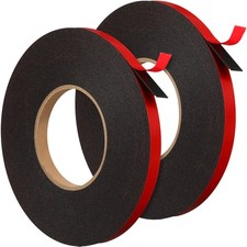 2 Rolls 1/2 Inch by 50 Feet Double Sided Tape Heavy Duty Waterproof Mounting ...