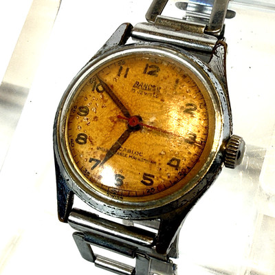 Vintage Swiss Made Bancor 17 Jewels Mechanical Wind Up Ladies Watch Runs