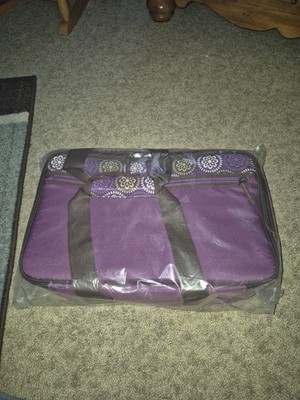 Rachael Ray Expandable Lasagna Lugger Carrier Purple Insulated Bag New 