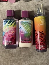 Bath Body Works Into The Wild Mist lotion body wash set discontinued Y2K