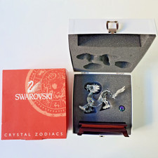 Swarovski Crystal Figurine Dragon with Wooden Stand 238202 Fables & Tales zodiac