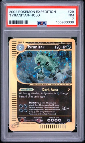 Tyranitar graded PSA 7 for sale on eBay