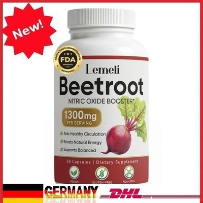Lemeli Beetroot - 1300mg, Lemeli Beet Root Supplement 60 Capsules A