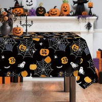 Tischdecke Halloween Geister Polyester Rechteckig 140 X 180 Cm Party Deko
