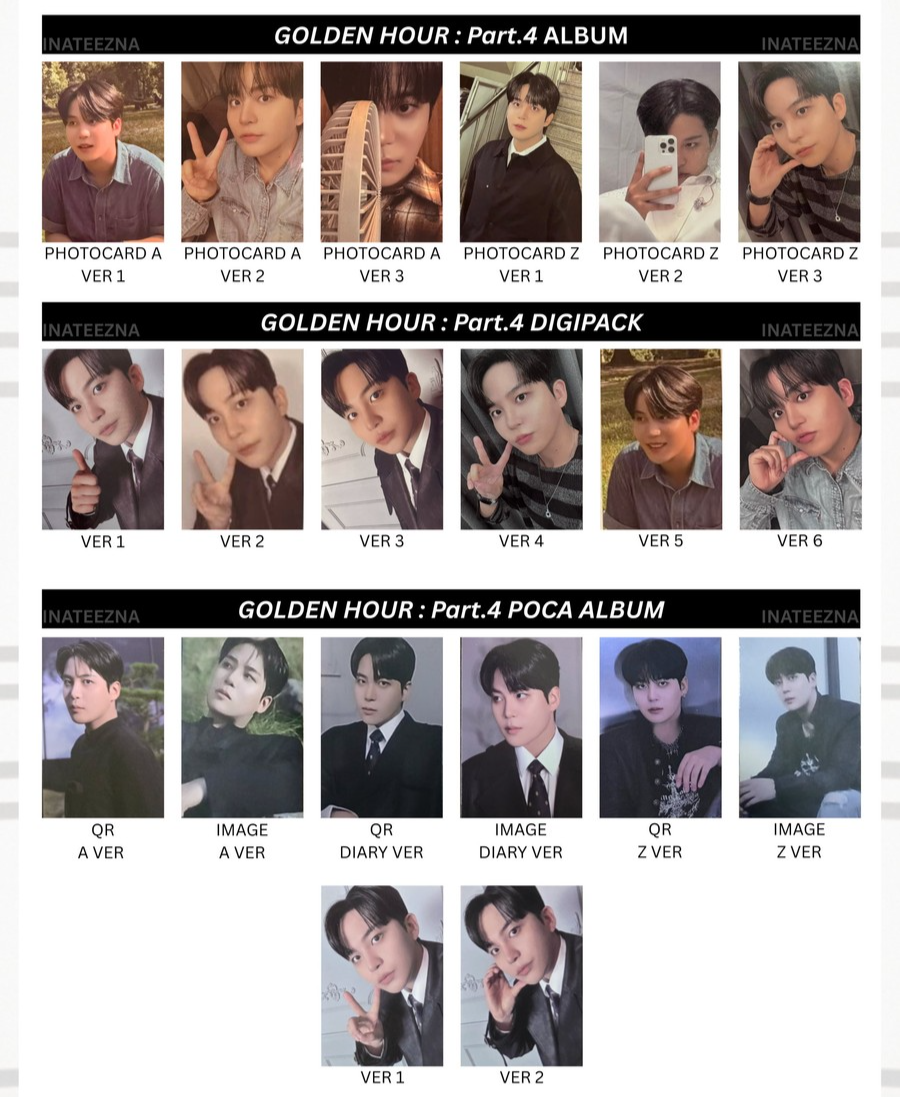 ATEEZ Golden Hour: Part 4 Official Photocard KPOP Jong Ho Seong