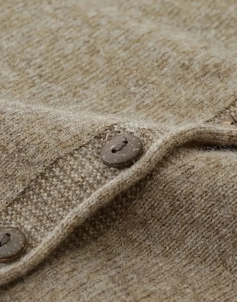 Damen 100% Merinowolle Kapuzenpullover, Strickjacke - Bild 2 von 4