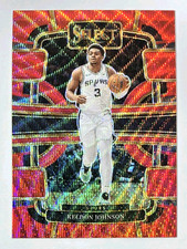 2023-24 Panini Select Keldon Johnson Red Wave Prizm San Antonio Spurs #61