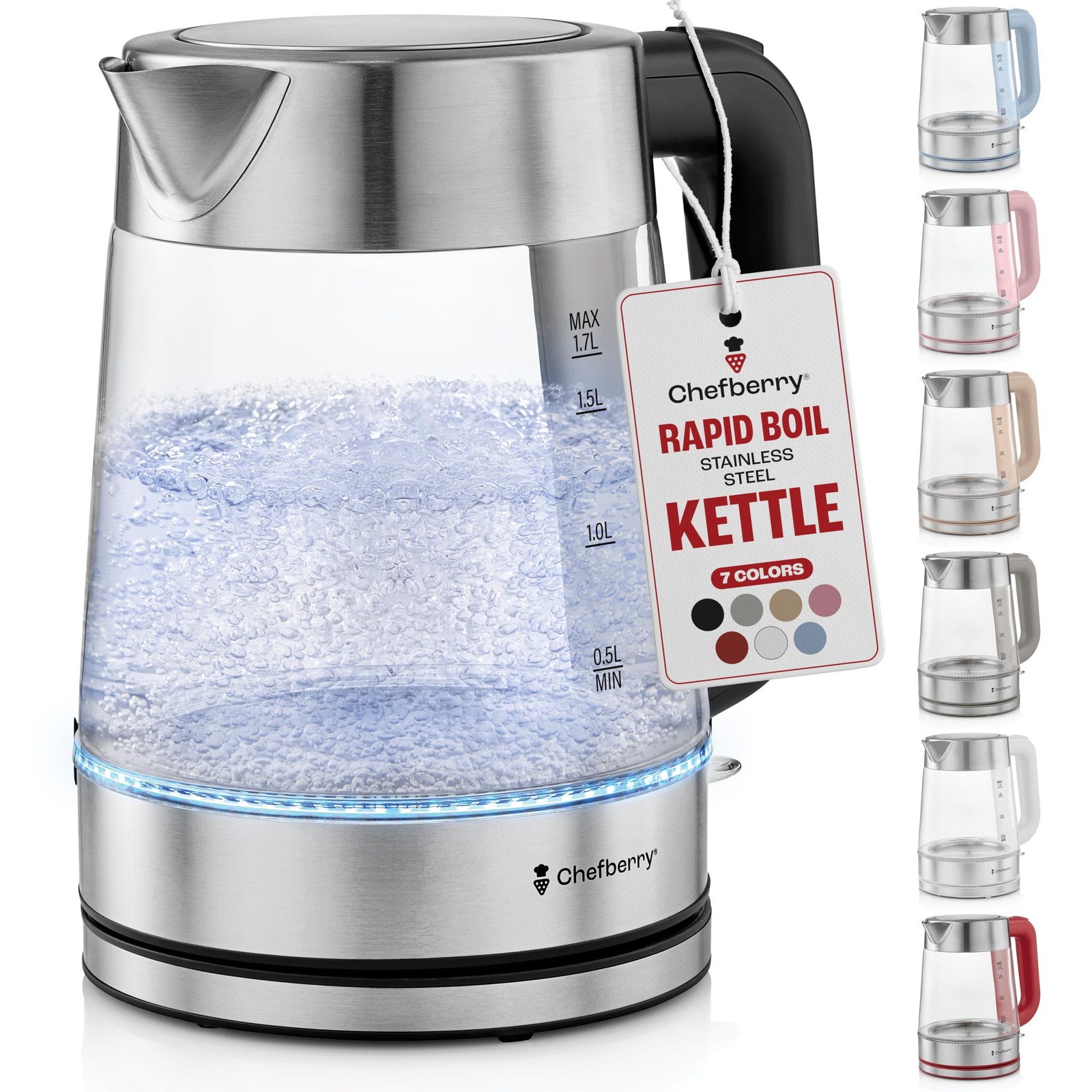 Water 1,7l Stainless Steel Glass No Plastic