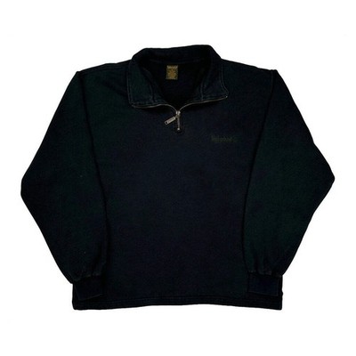 Timberland 1/4 Zip - Medium Black Cotton Blend