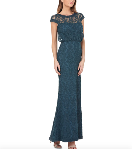 NWT JS Collections Teal Blue Lace 
